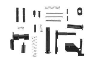 Guntec USA AR-308 builder lower parts kit does not include a trigger or pistol grip but other high quality MIL-SPEC components.